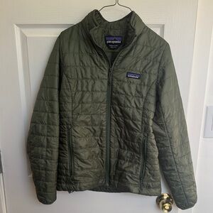 Patagonia Forest Green Quilted Jacket